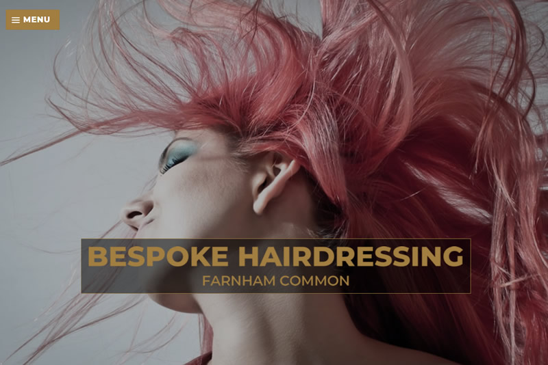Bespoke Hairdressing - Website Design by PHD